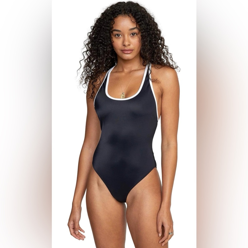 RVCA Women's Standard Cheeky One Piece Swimsuit - Picture 1 of 4